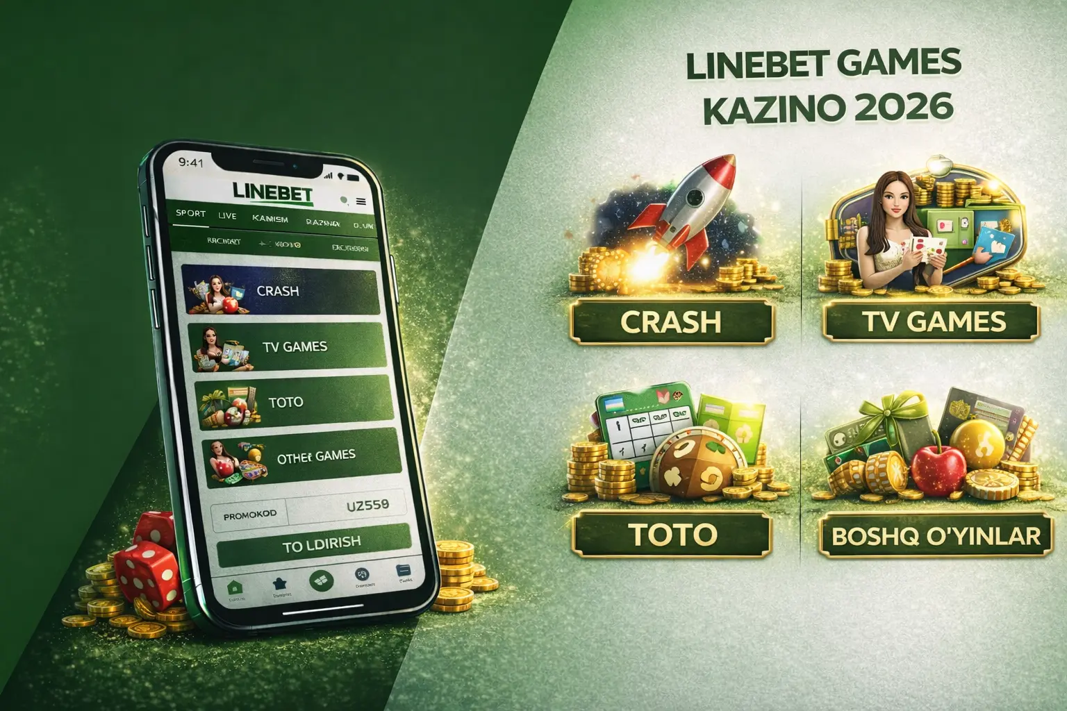 Linebet Games kazino 2026 uz