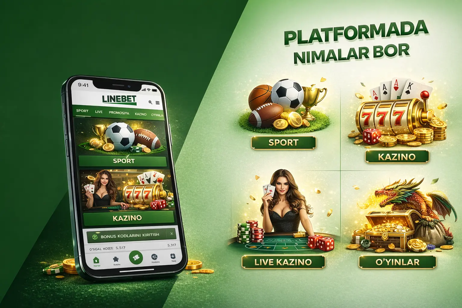 Linebet Platformada nimalar bor