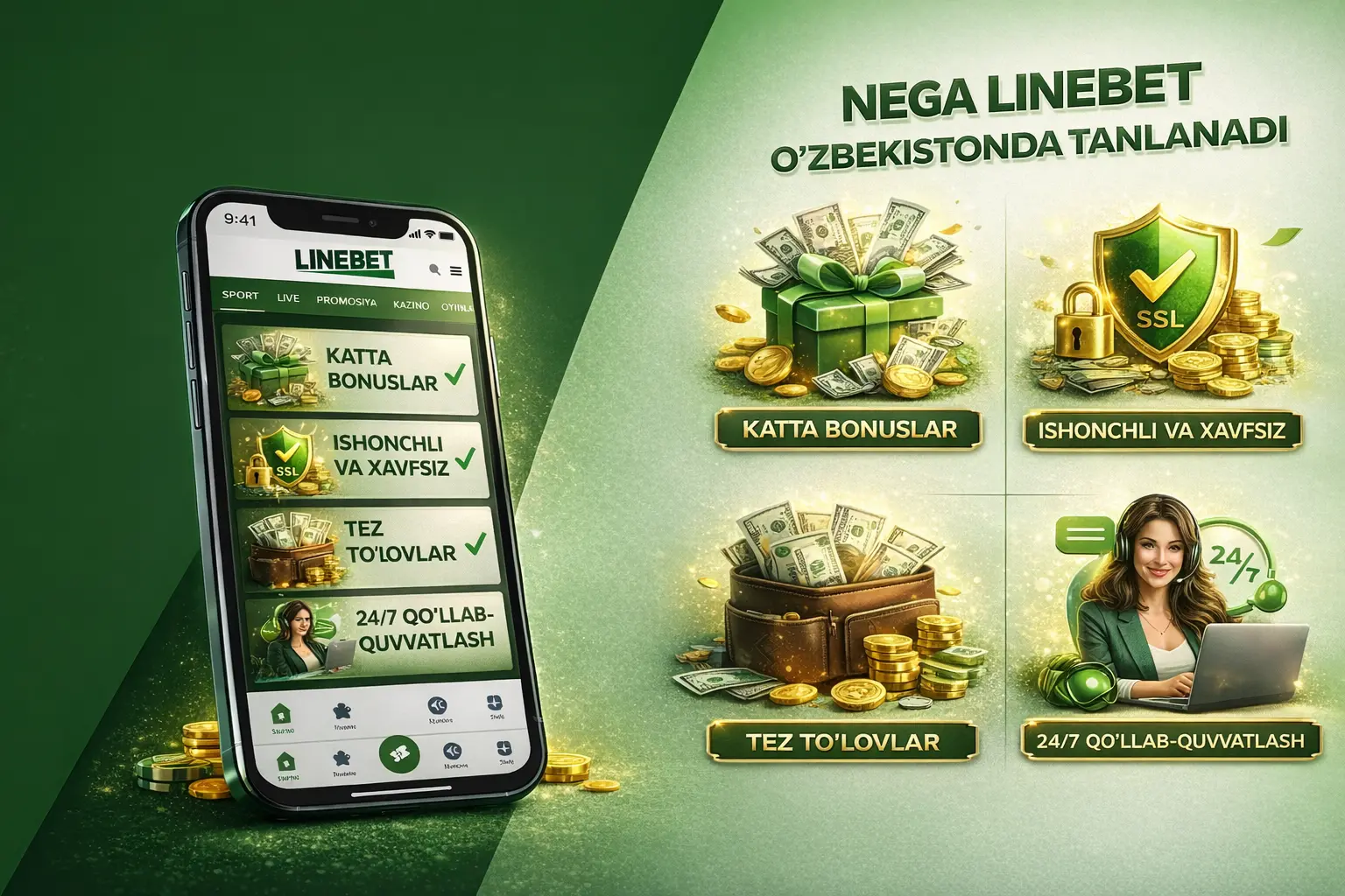 Nega Linebet O‘zbekistonda tanlanadi kazino 