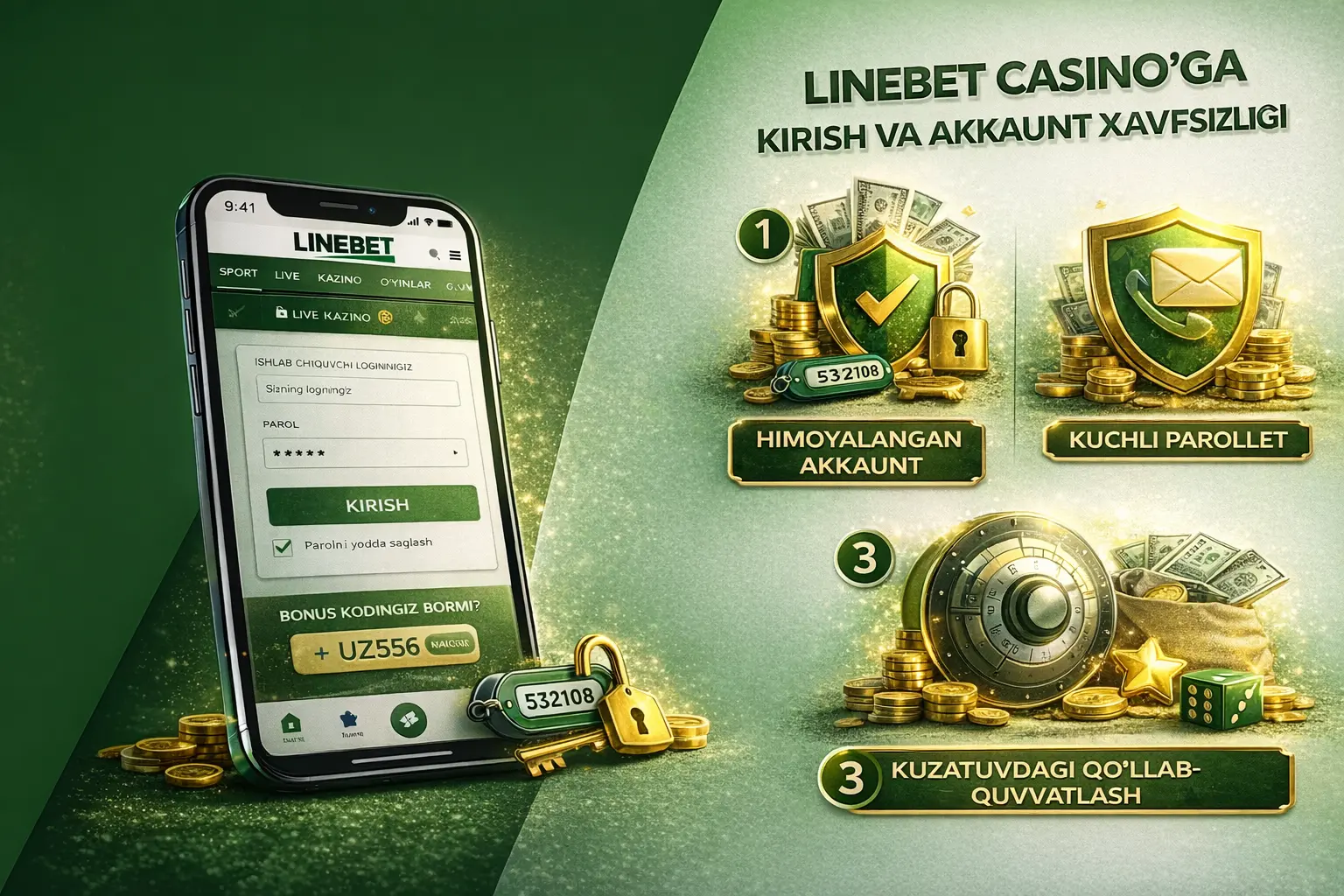 Kirish linebet platformasi va akkaunt xavfsizligi