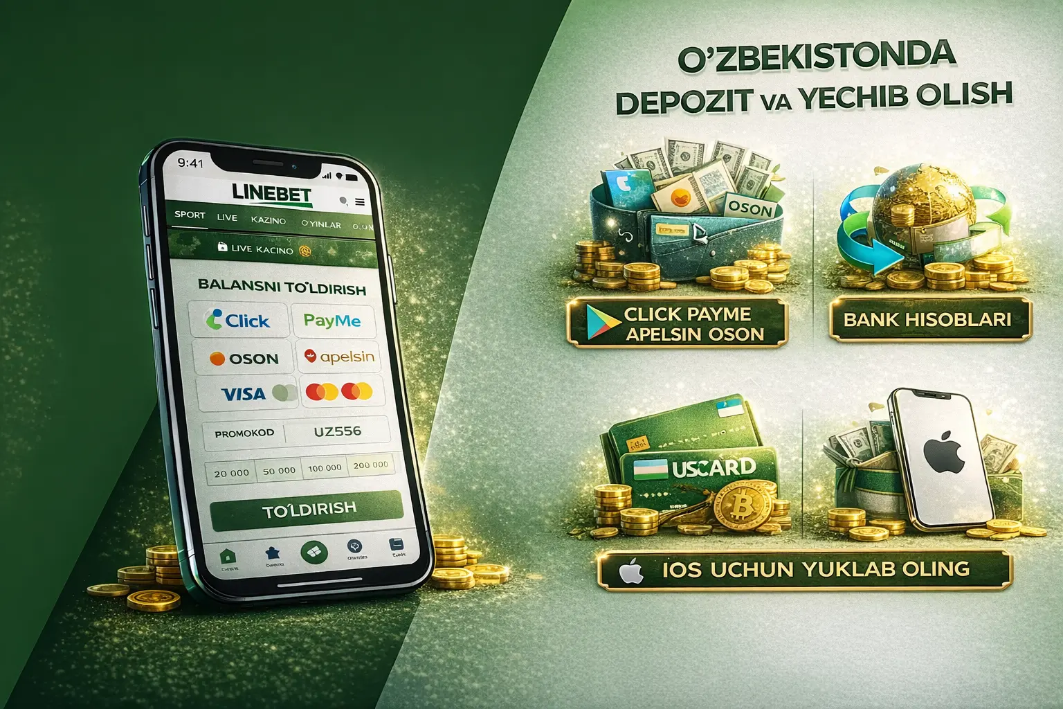 O‘zbekistonda depozit va yechib olish linebet 2026